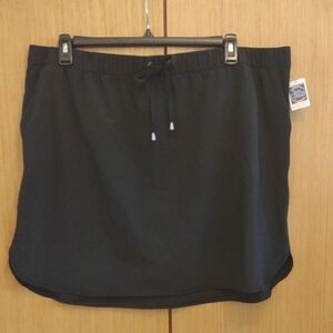 +SZ NWT Black Skort SZ 2X By Reel Legends